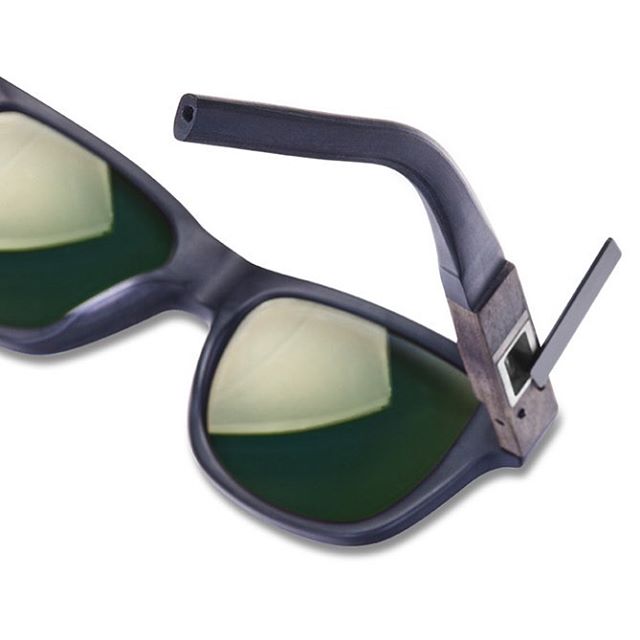 Rauchbare Pfeifen-Sonnenbrille aus Ebenholz für Herren (3)