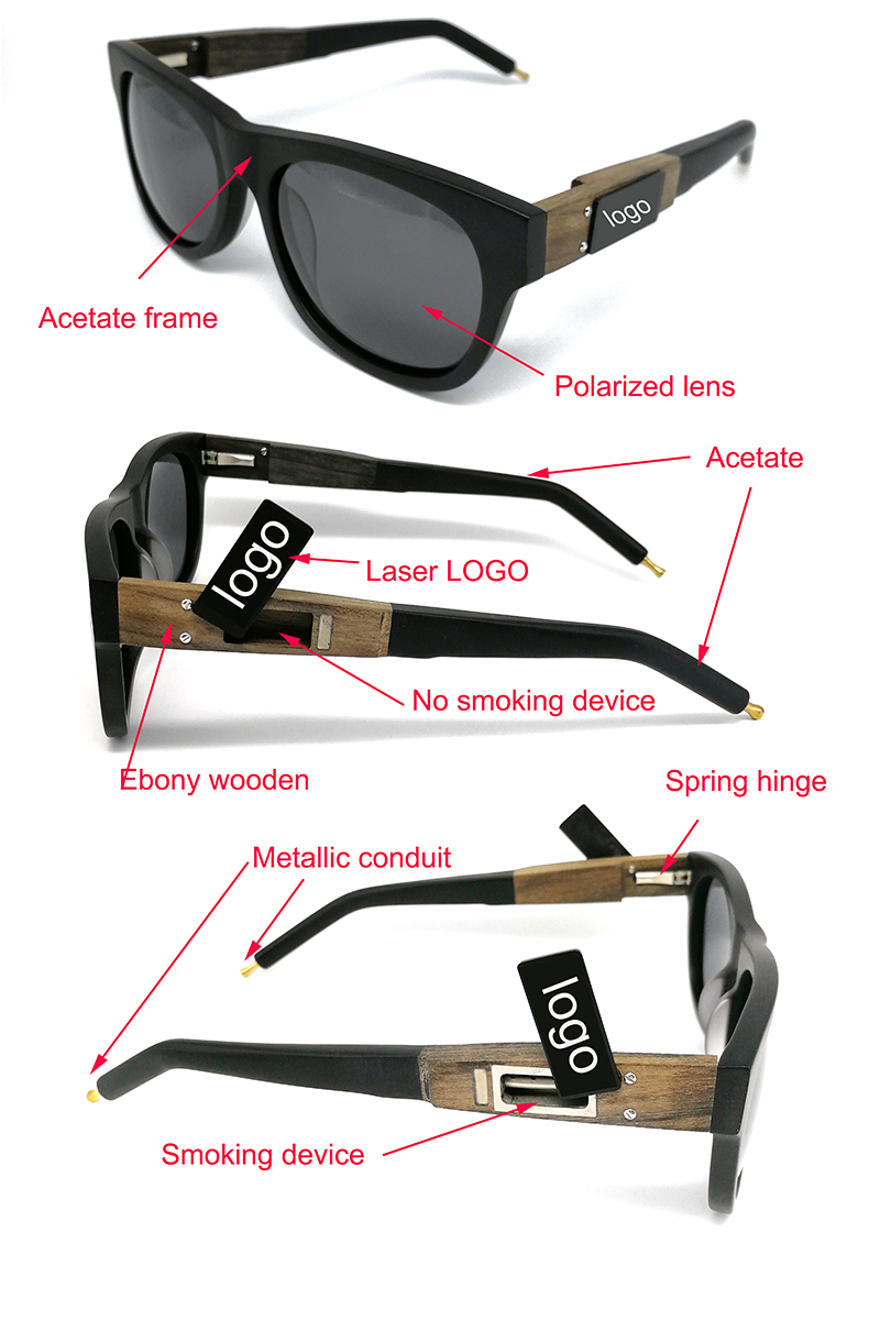 Ebony Smokable Pipe Okulary przeciwsłoneczne dla mężczyzn (7)