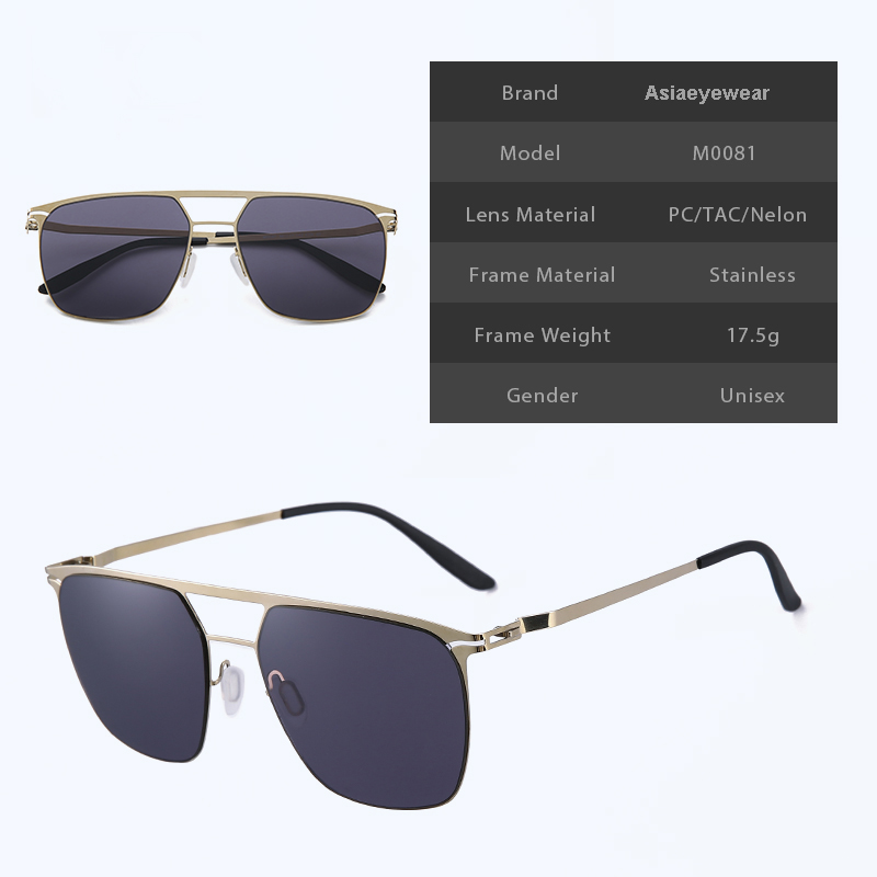 Stainless steel  polorized sunglasses (1)