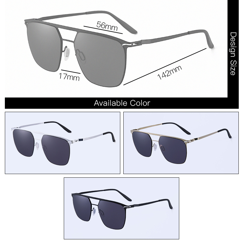 Stainless steel  polorized sunglasses (2)
